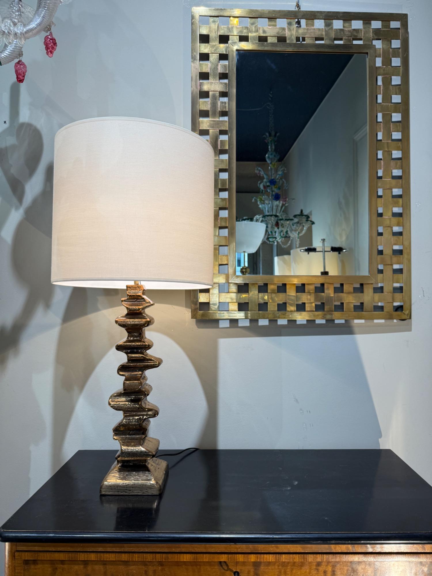 Tall bronze lamp circa 1970 