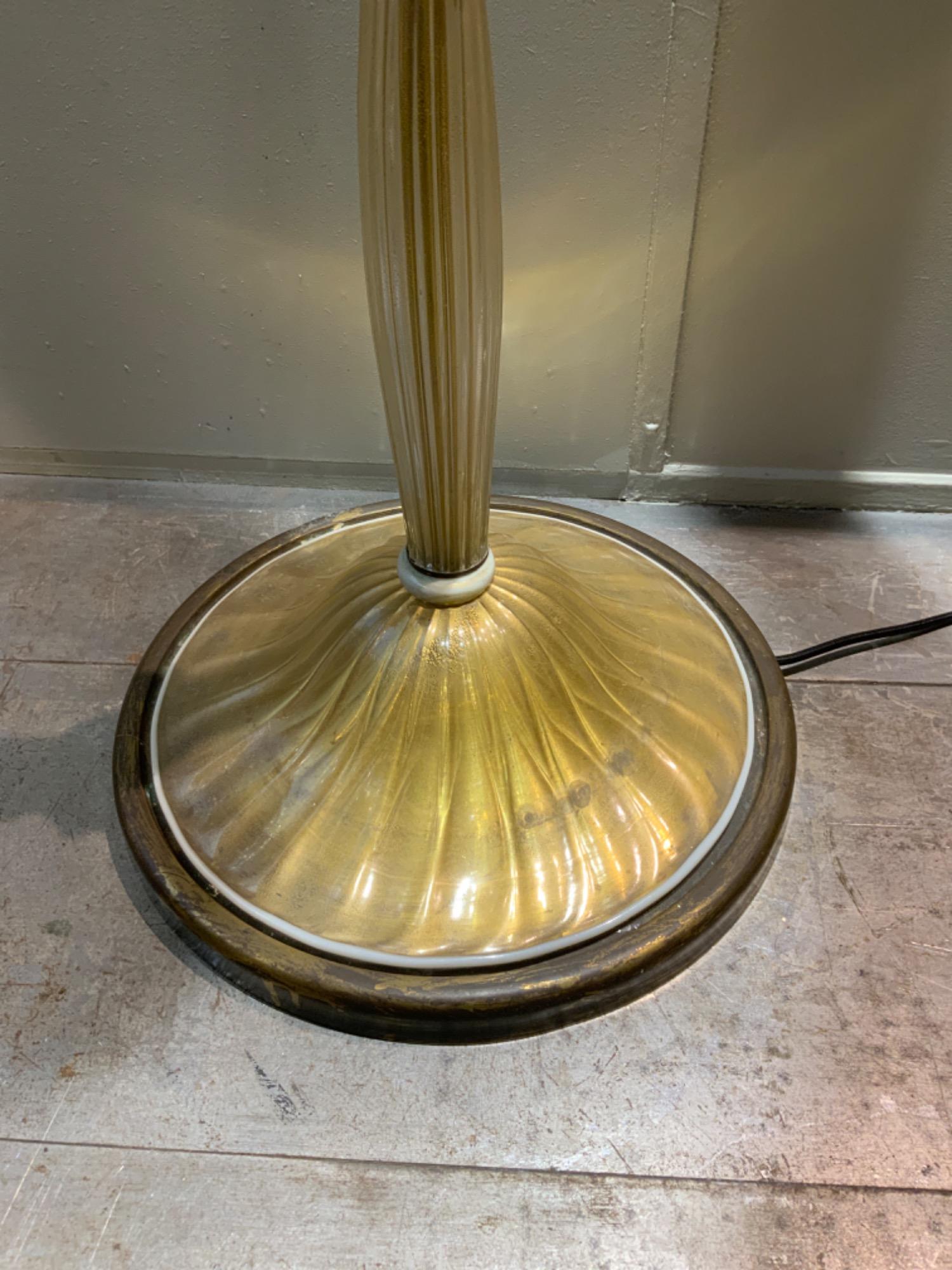 Seguso floor lamp italy 1950