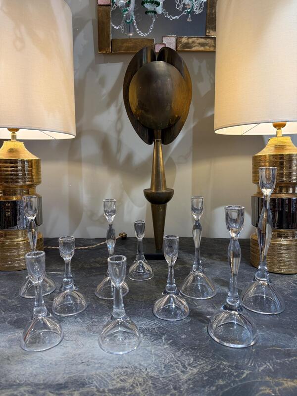 10 candelstiks vicke Linsgrand Sweden 1980