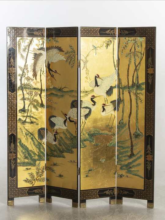 Japanese folding screen circa 1970 