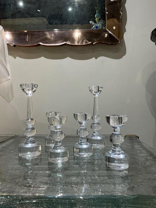 6 candelsticks Maleras Sweden 1970