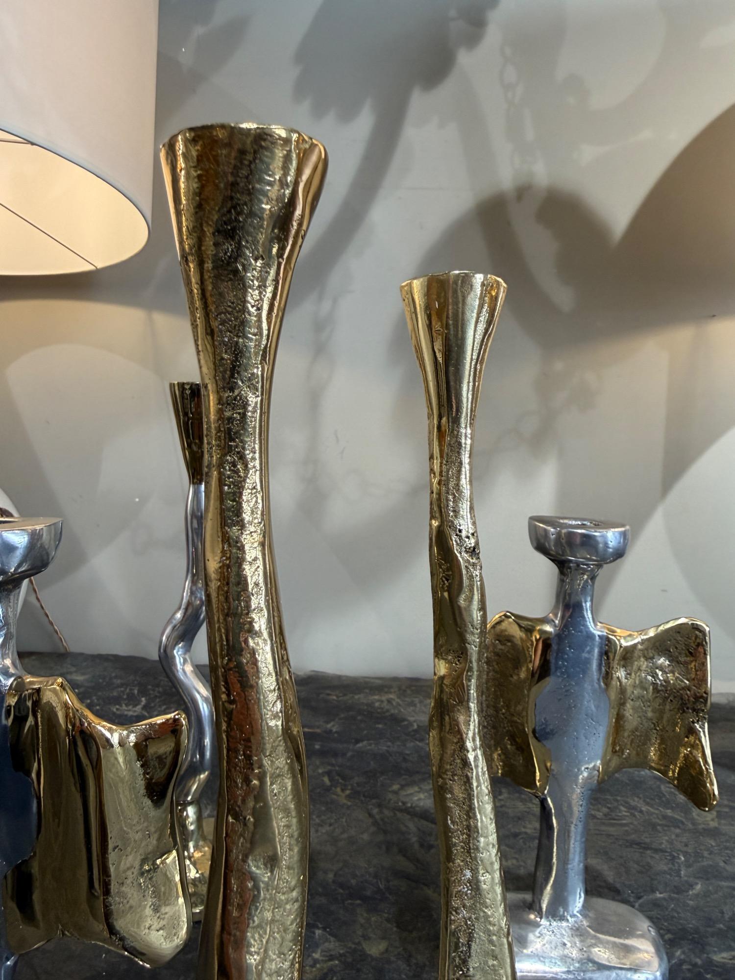 7 candelsticks David Marshall circa 1980