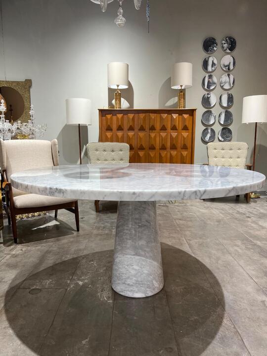 Angelo Mangiarotti marble dining table 
