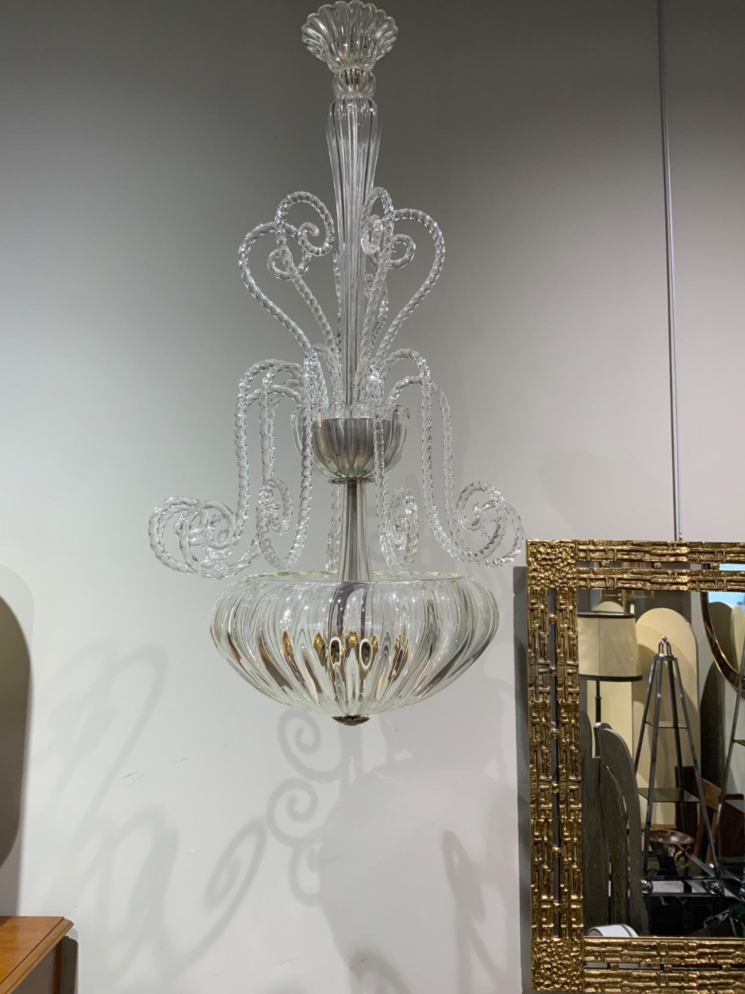 Barovier chandelier circa 1940 