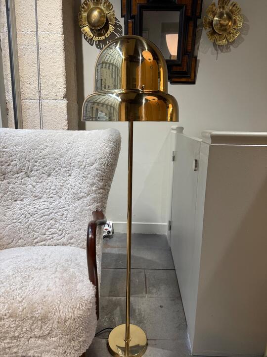 Bergboms brass floor lamp Sweden 1970