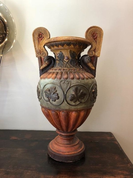 Big Italian terra-cotta urn circa 1880