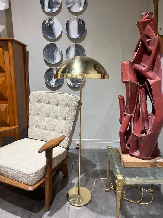 Brass floor lamp Bergboms circa 1970
