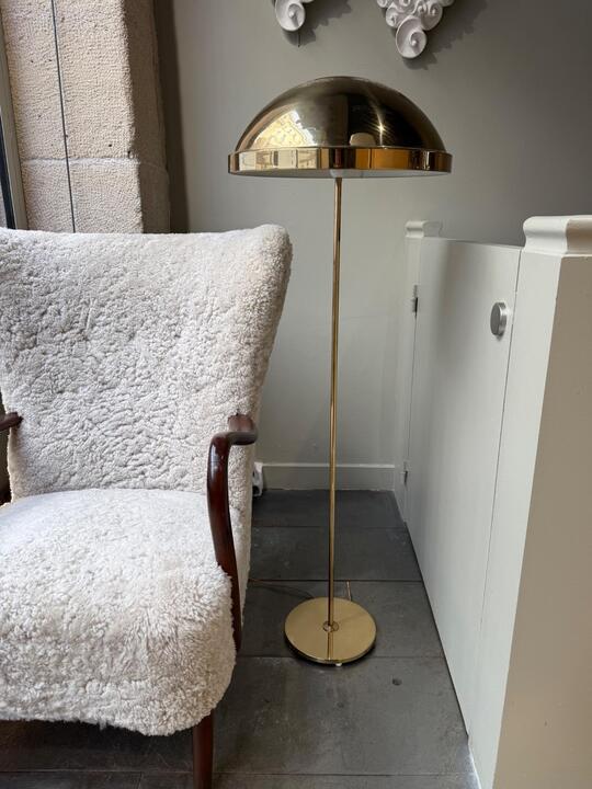 Brass floor lamp Bergboms Sweden circa 1970