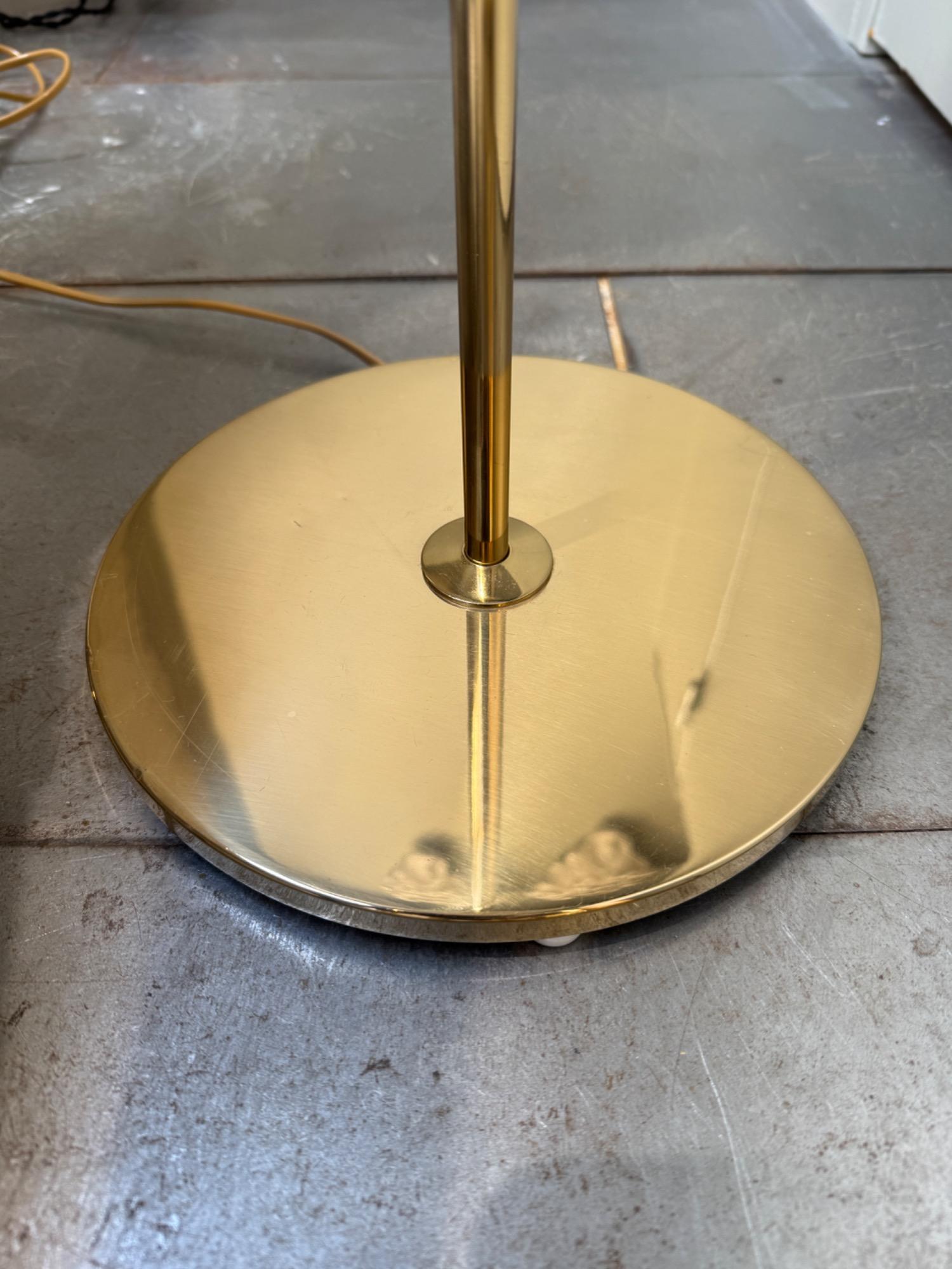Brass floor lamp Bergboms Sweden circa 1970