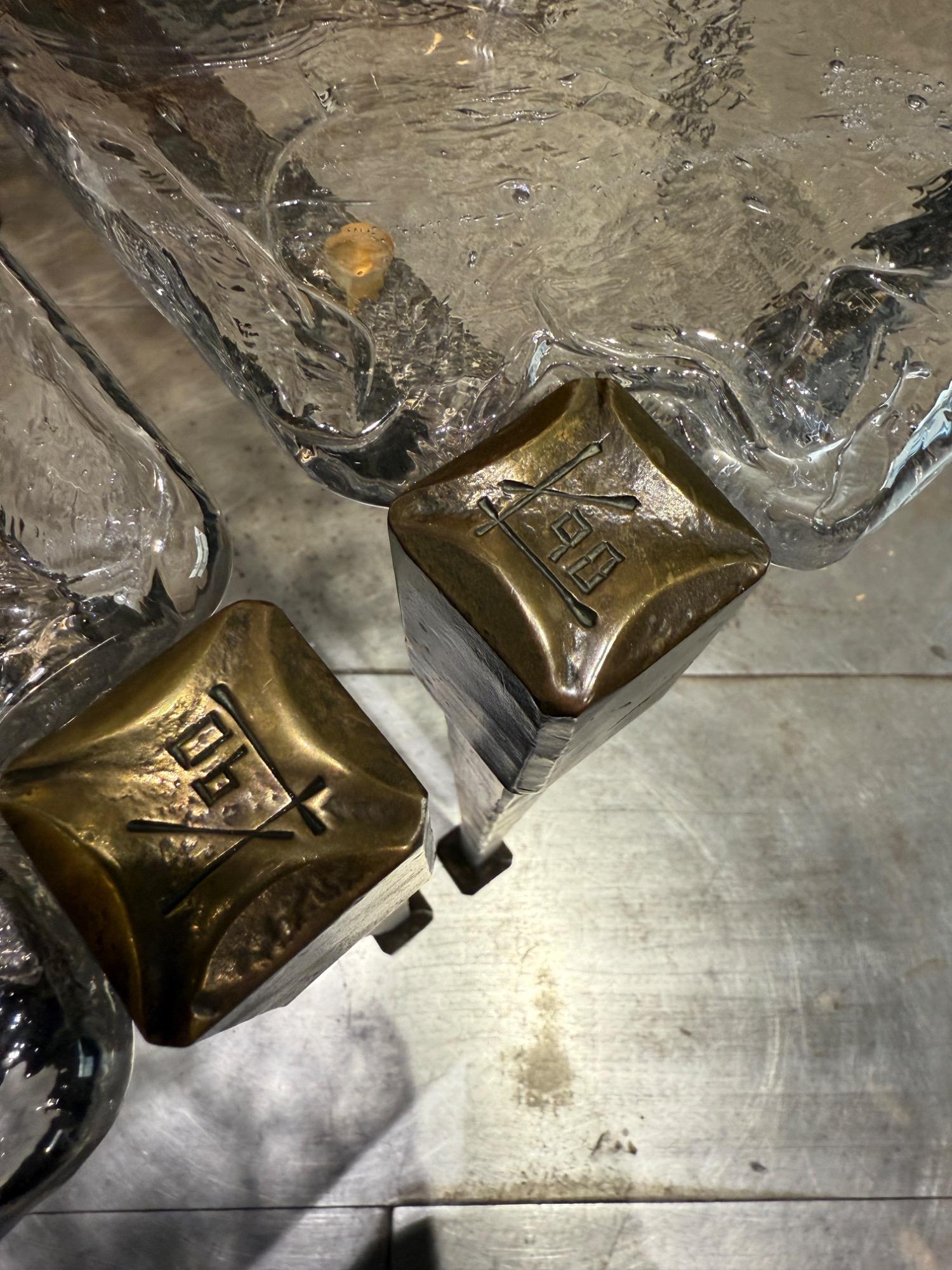 Bronze coffee table Lothar Klute 1990