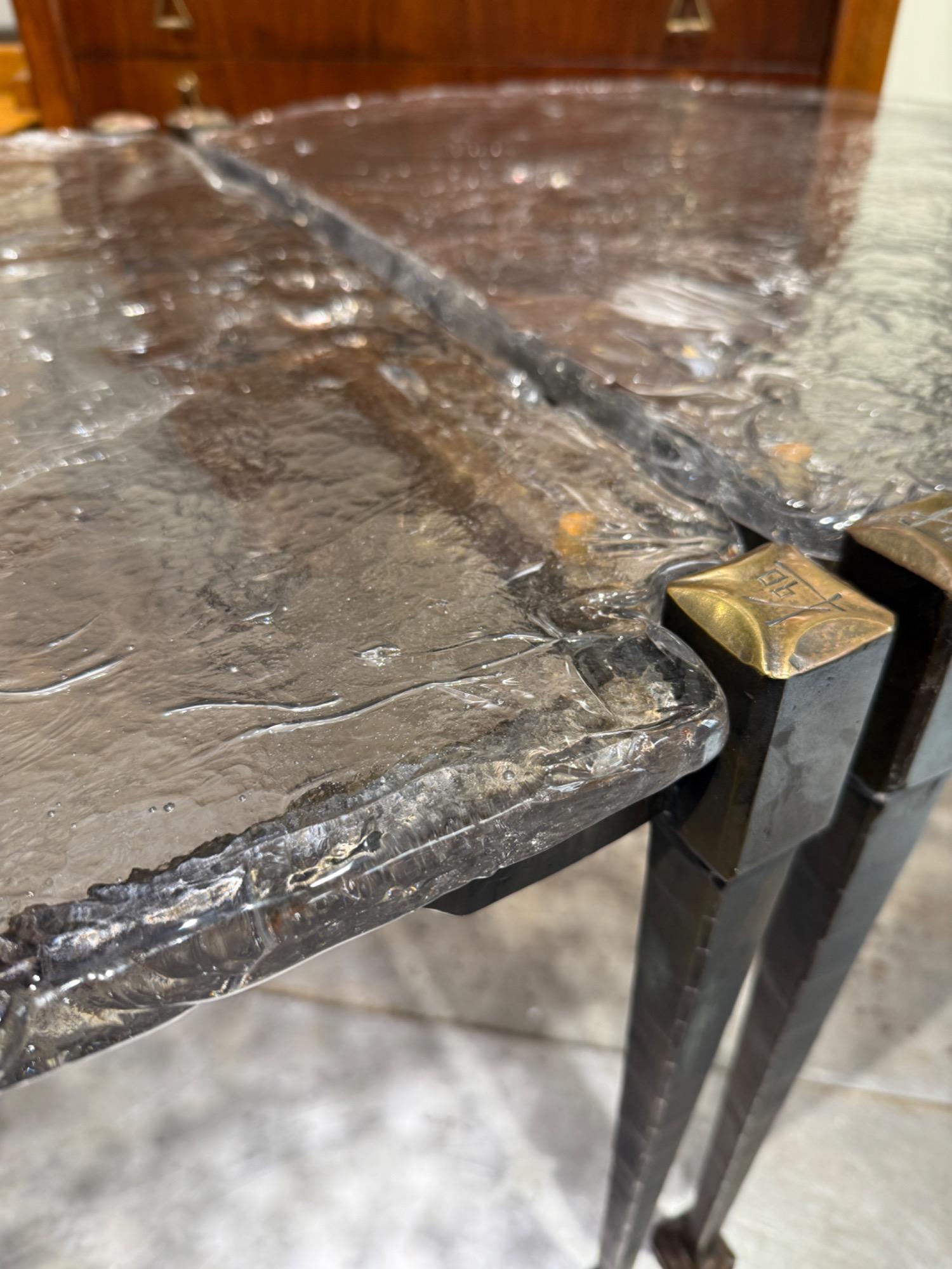 Bronze coffee table Lothar Klute 1990