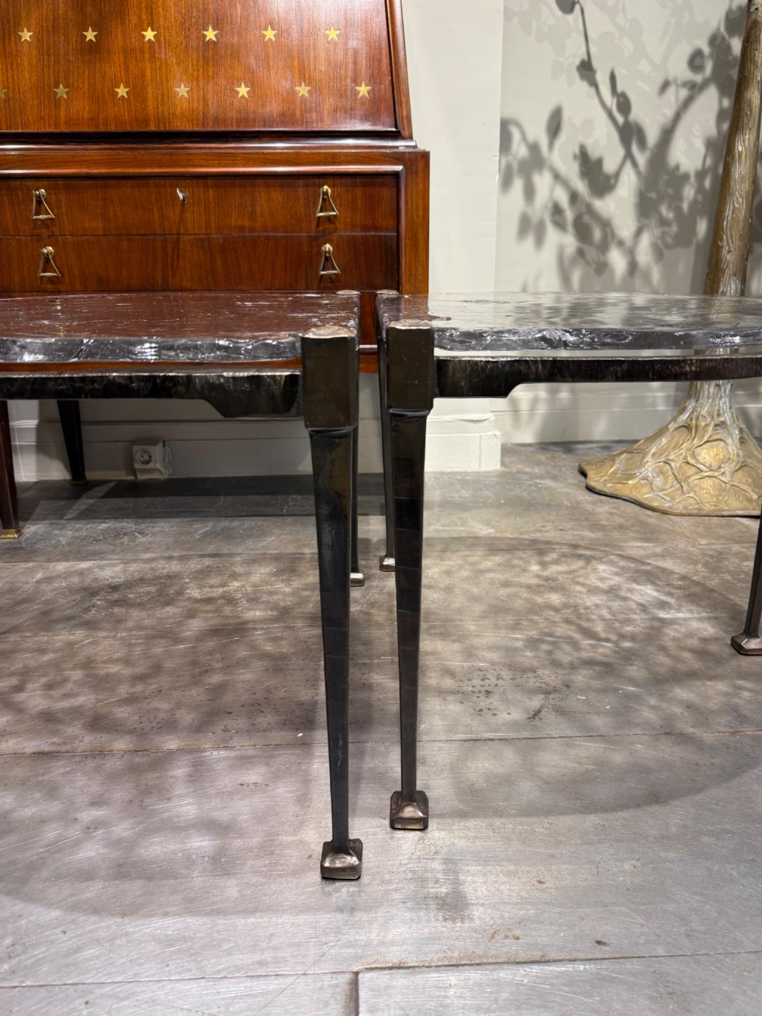 Bronze coffee table Lothar Klute 1990