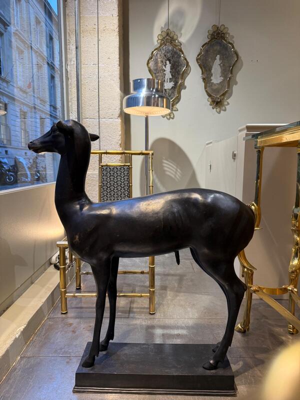 Bronze deer circa 1920