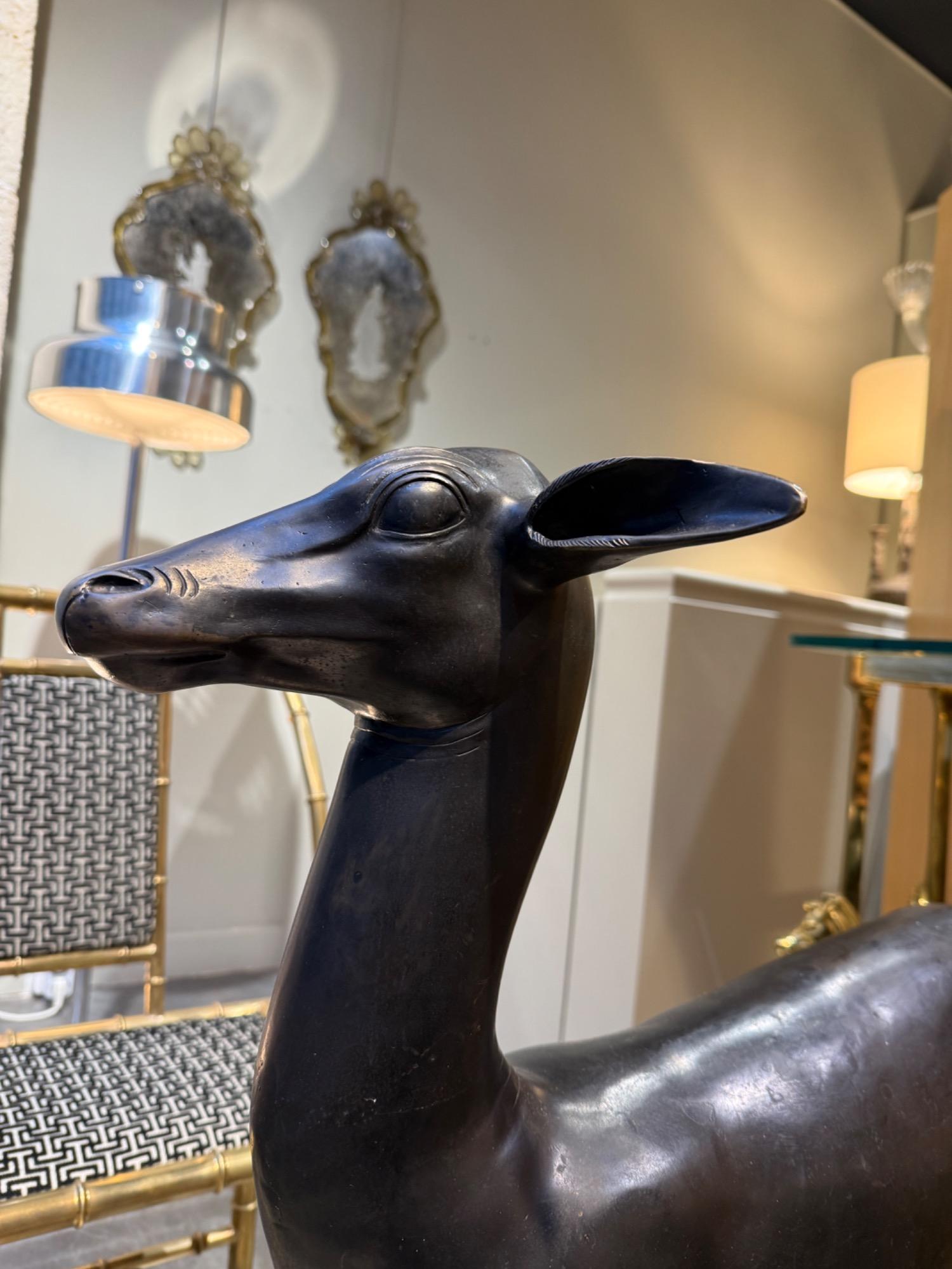 Bronze deer circa 1920