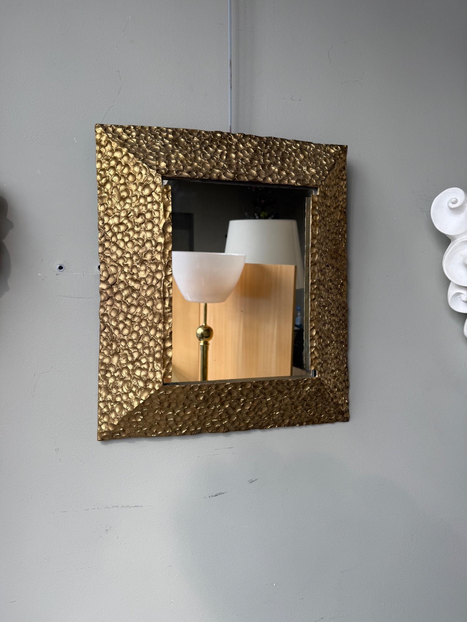 Bronze mirror italy 1970