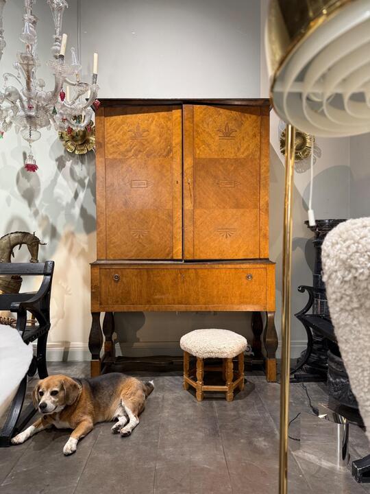 Carl Malmsten birch cabinet circa 1920