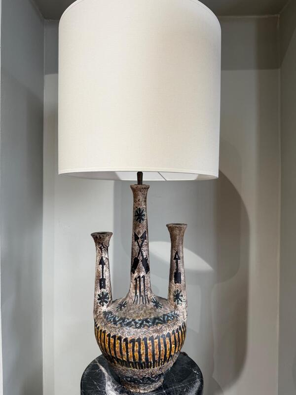 Ceramic lamp R Bluet circa 1950