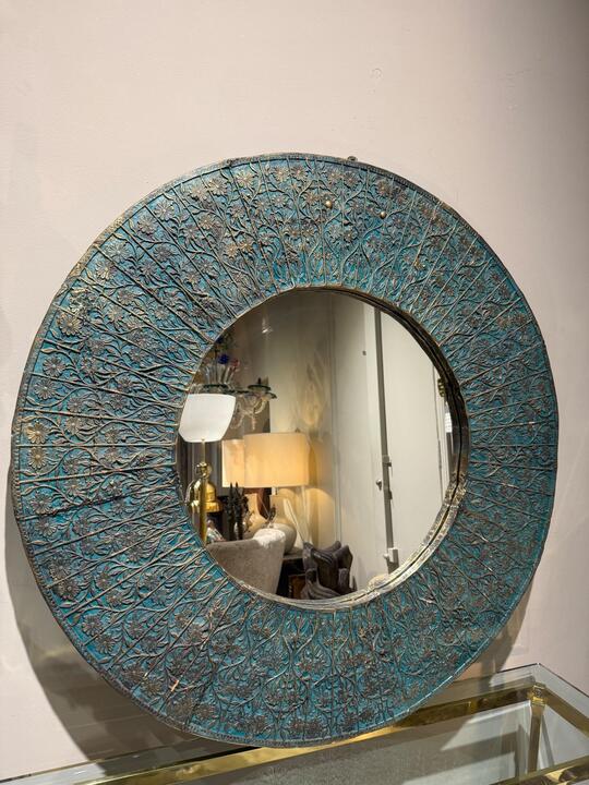 Ceramic mirror italy 1940 Faensa 