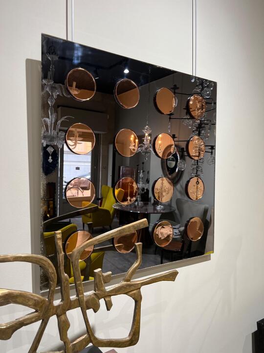 Cristal Art mirror by Giuseppe Raimondi circa 1970