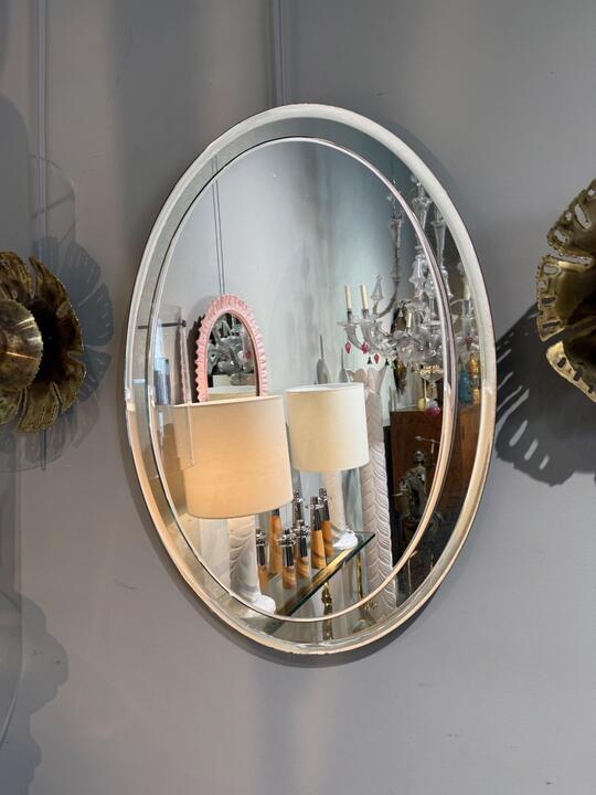 Cristal art mirror italy 1960 
