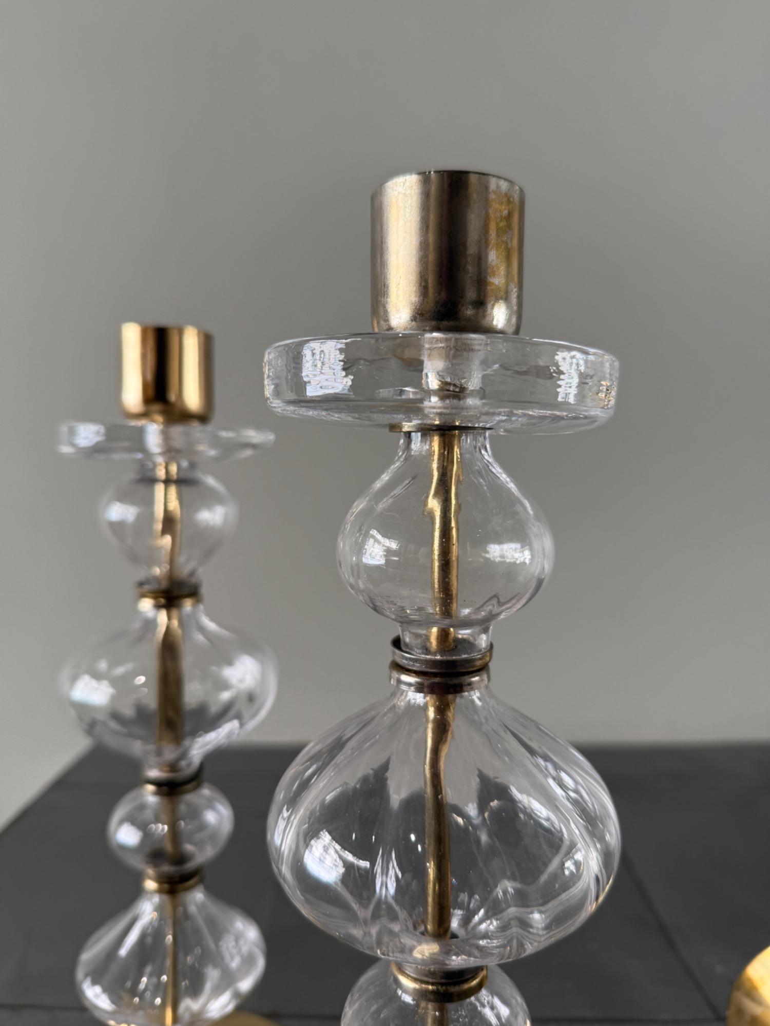 Erik Hoglund 4 candelsticks Sweden 1970