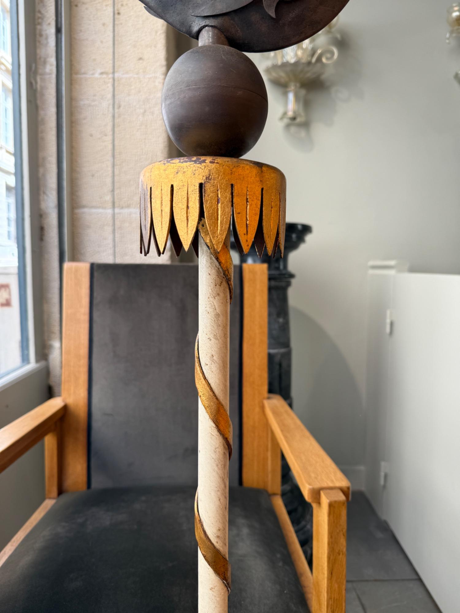 G Poillerat floor lamp circa 1940 