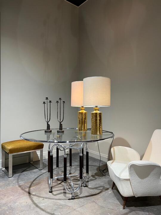 Gabetti & Isola table steel and wood Italy 1970