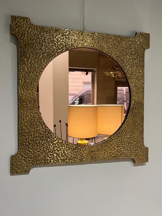 Gilt bronze mirror 