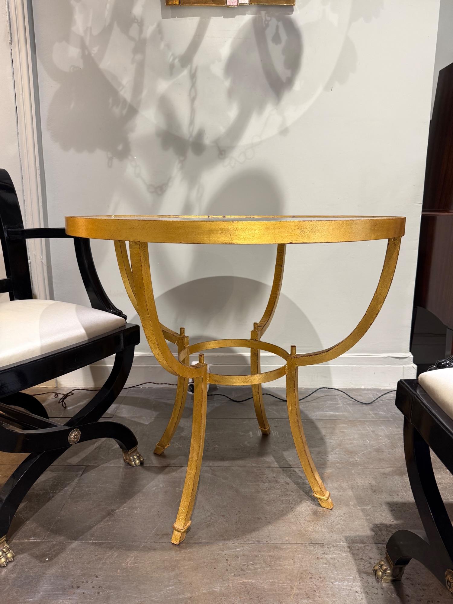 Gilt iron table circa 1970