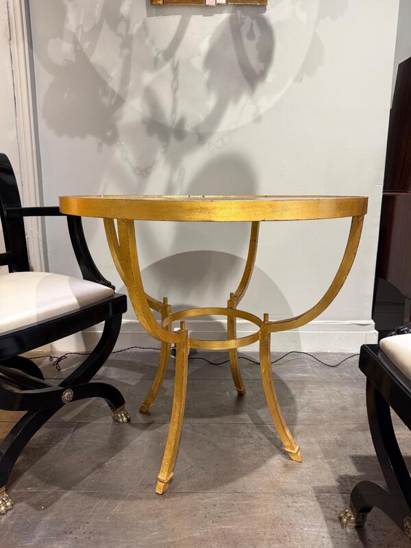 Gilt iron table circa 1970