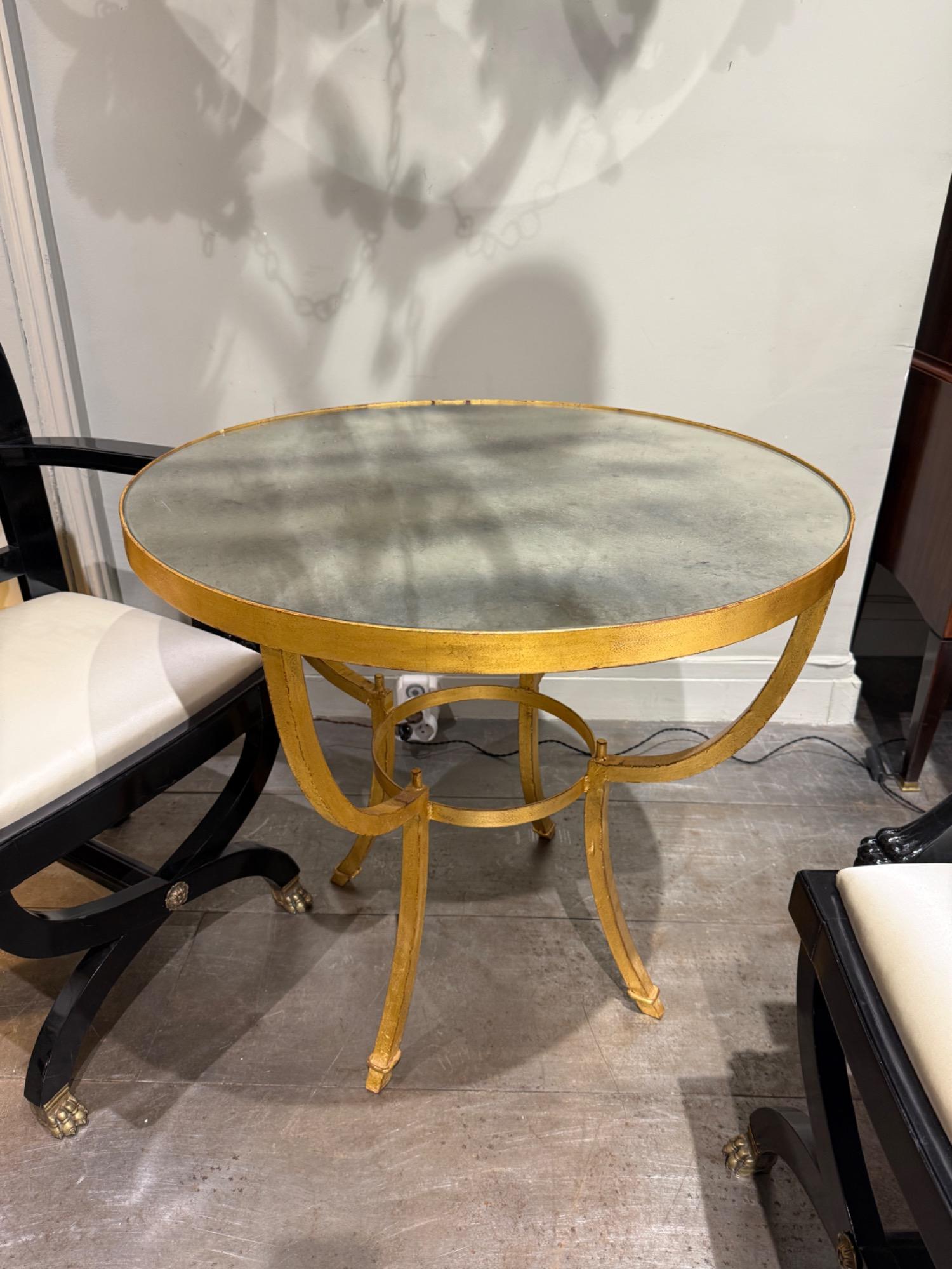 Gilt iron table circa 1970