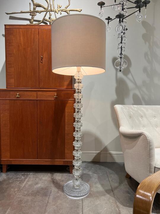 Glass floor lamp Carl Fagerlund circa 1970 
