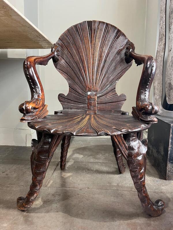 Grotto chair 19th c 
