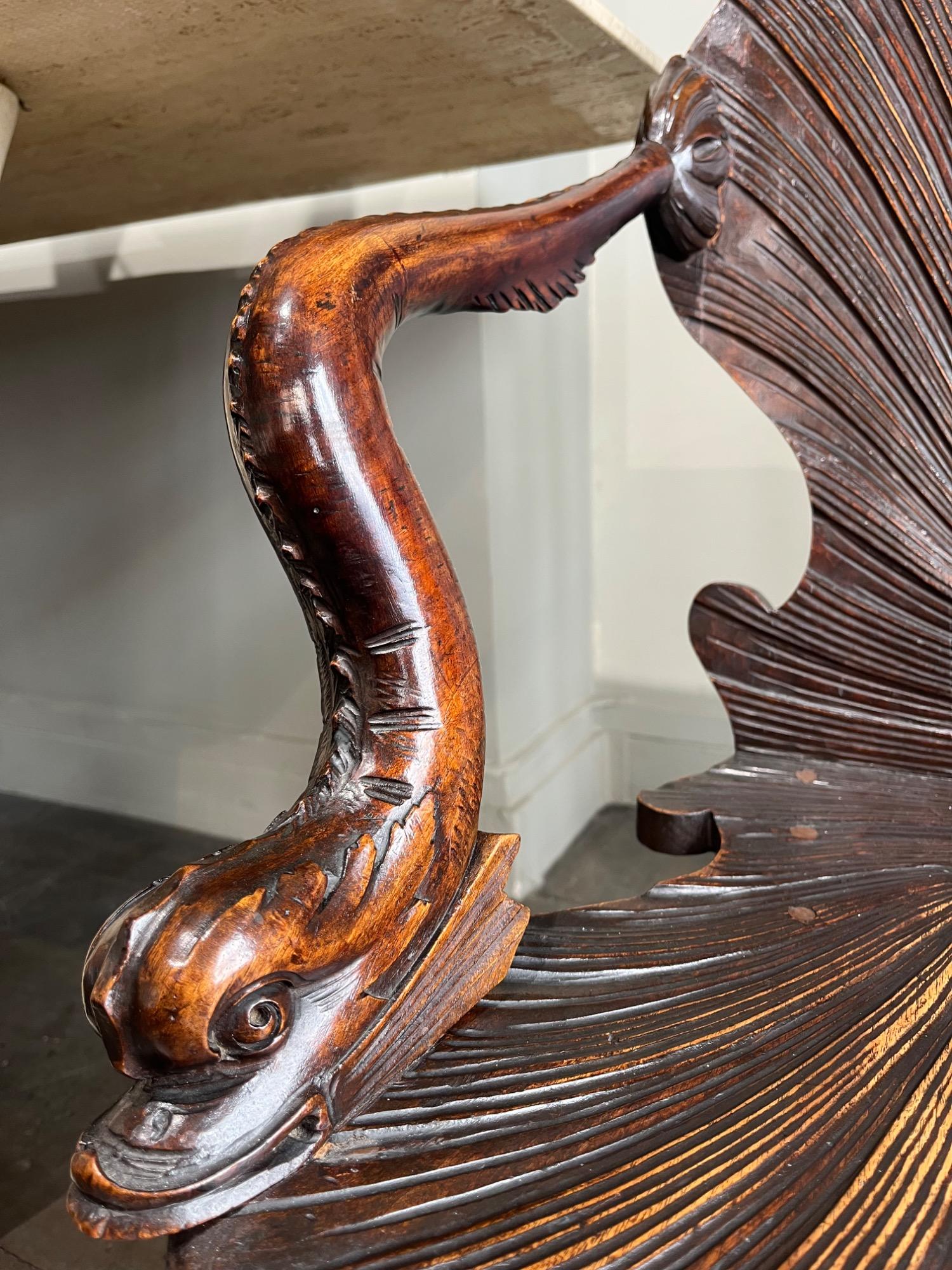 Grotto chair 19th c 