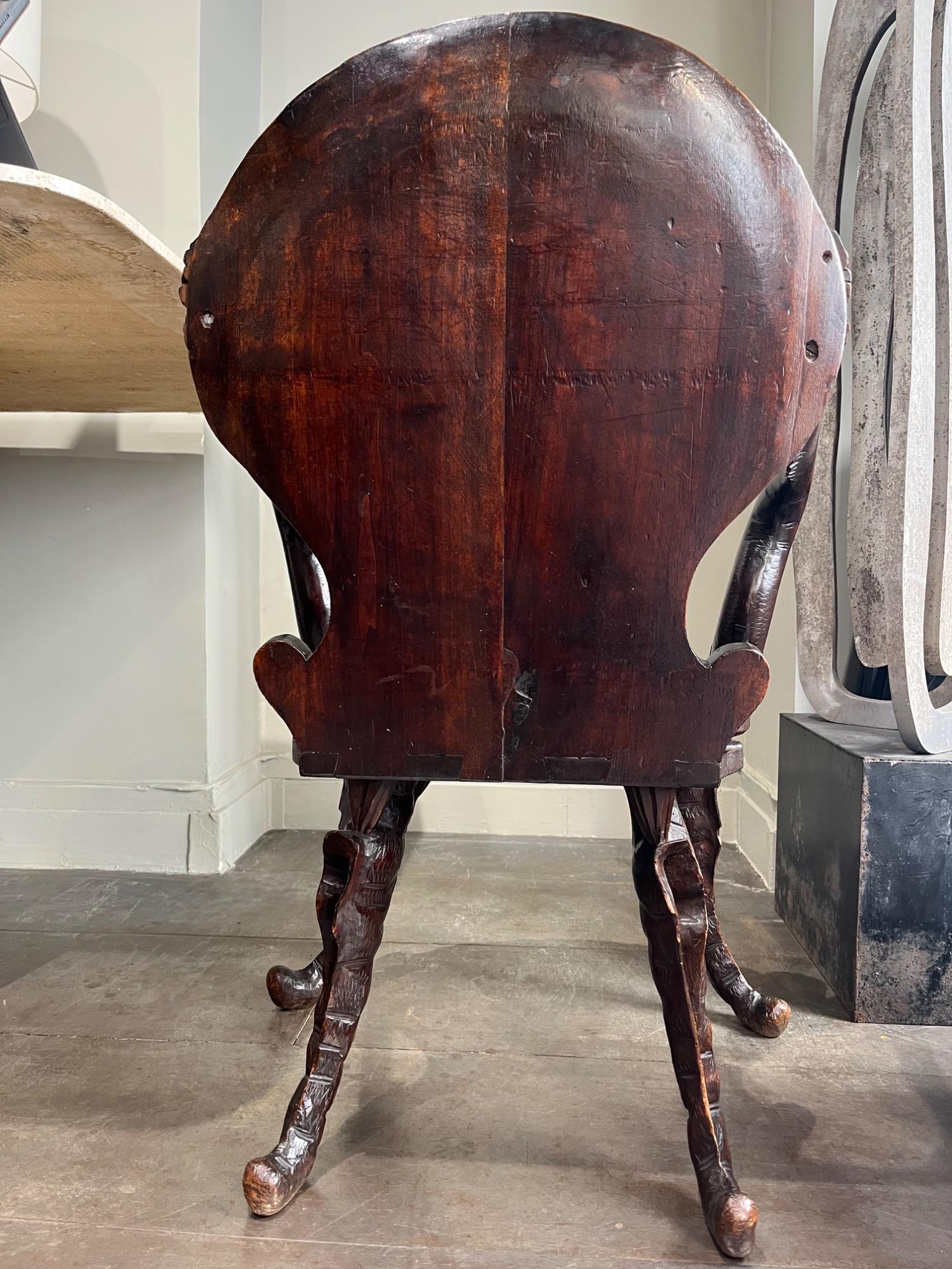 Grotto chair 19th c 