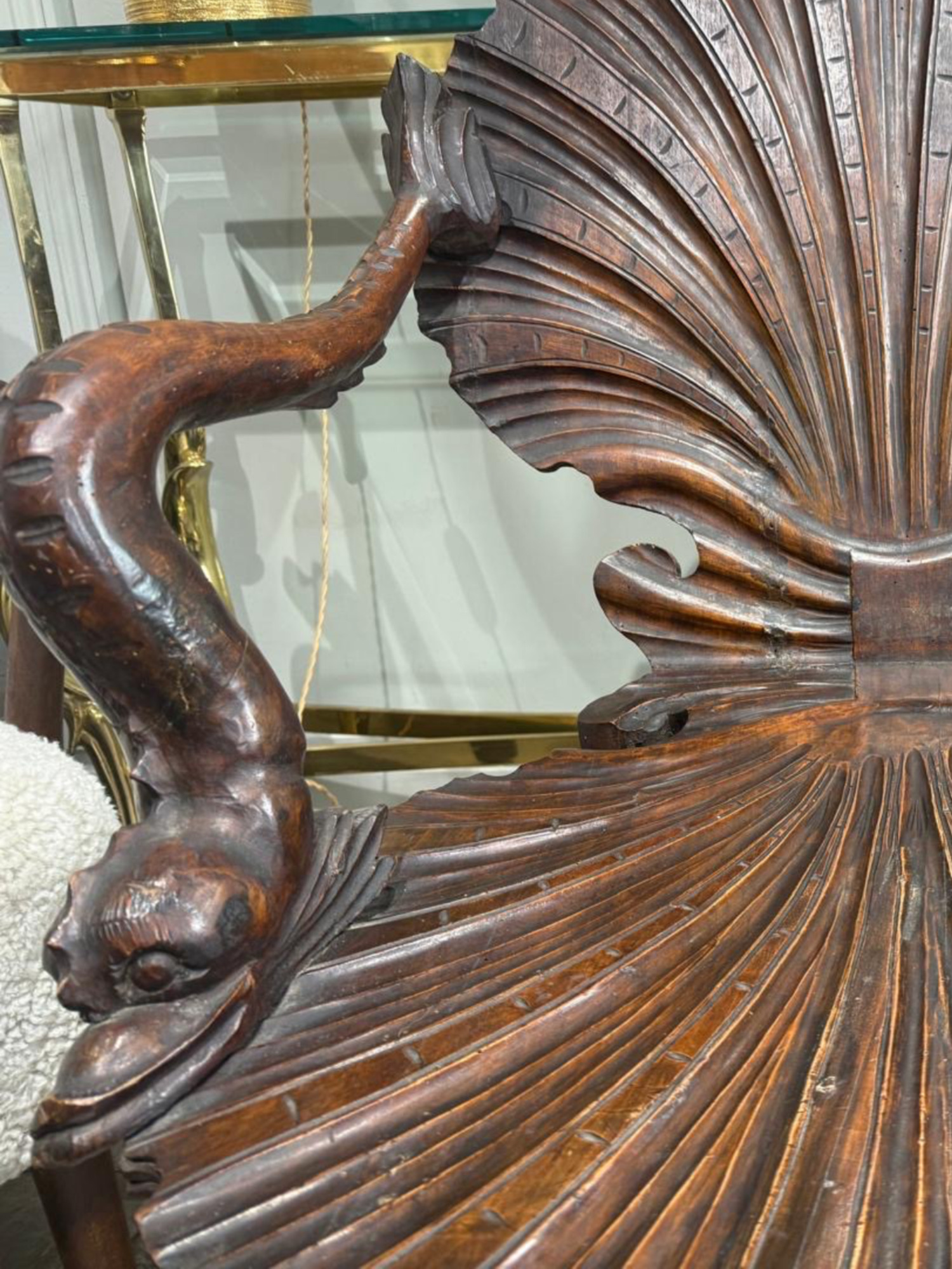 Grotto chair Venice 19th c 
