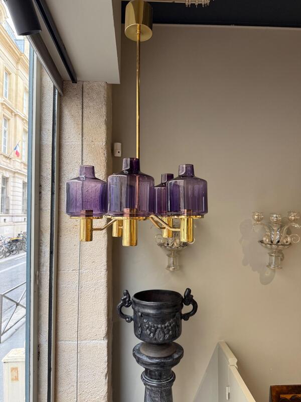 Hans Agne Jakobsson chandelier sweden 1970 