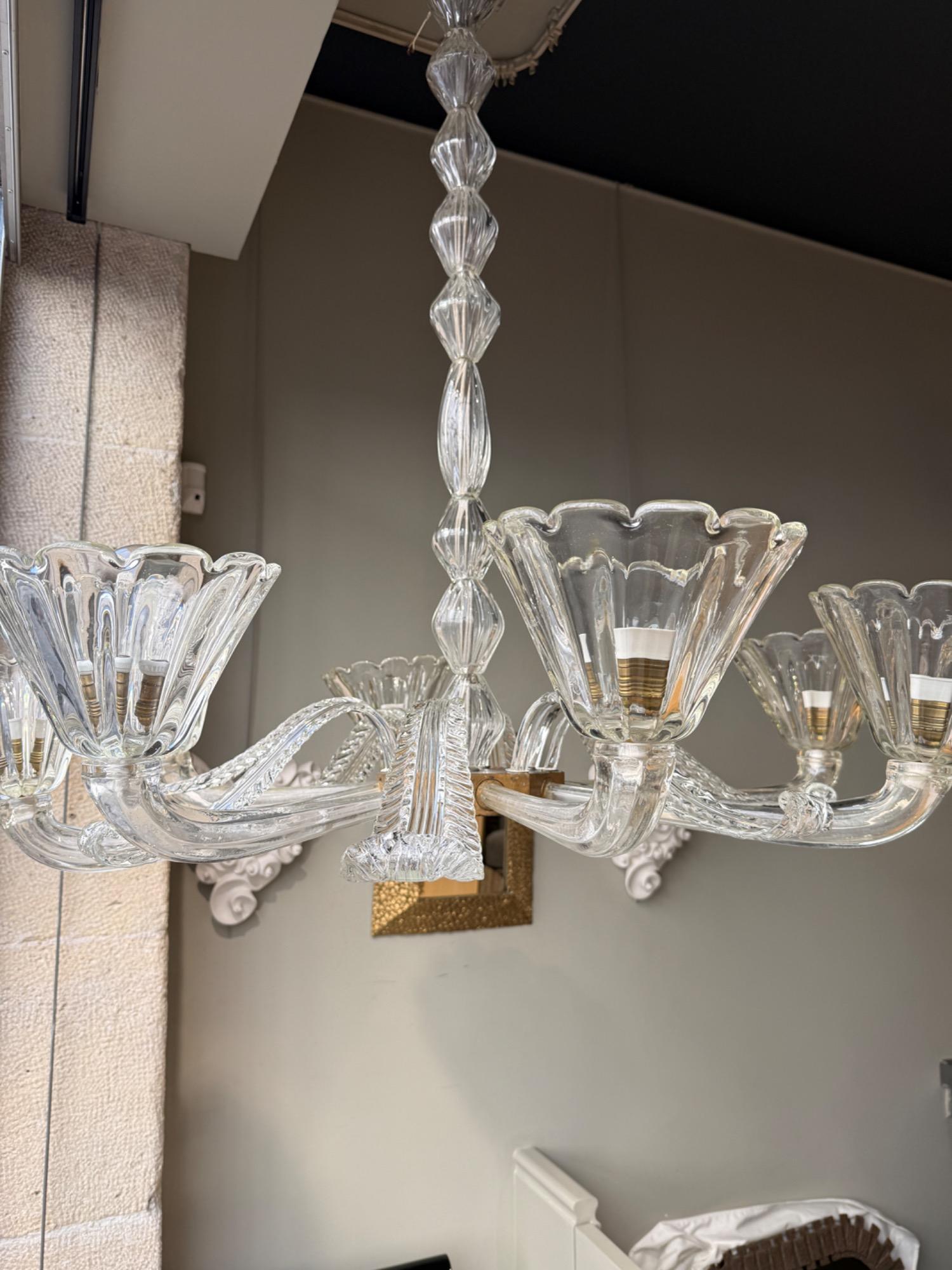 Impressive murano chandelier circa 1940
