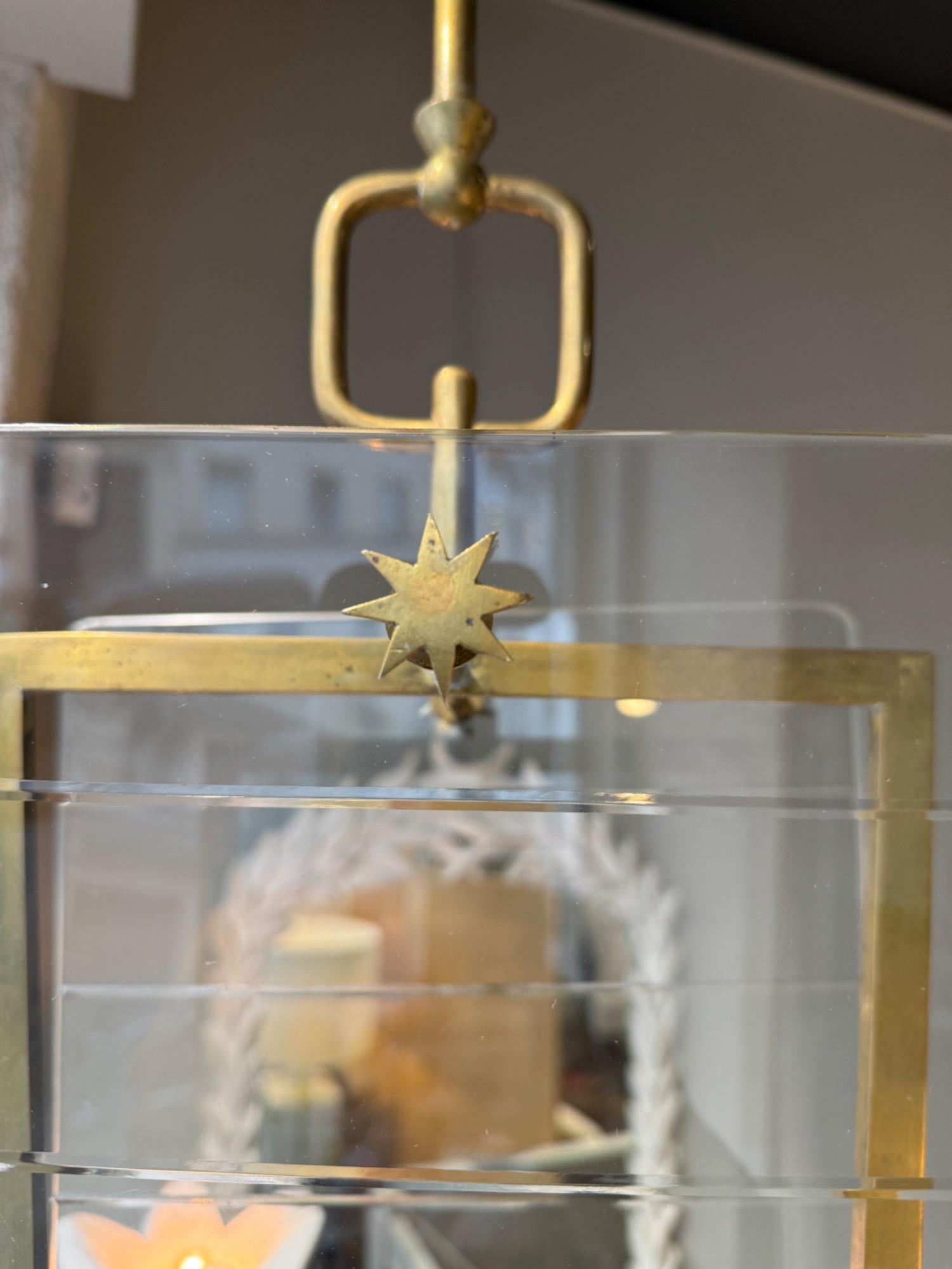 Italain brass lantern circa 1950 