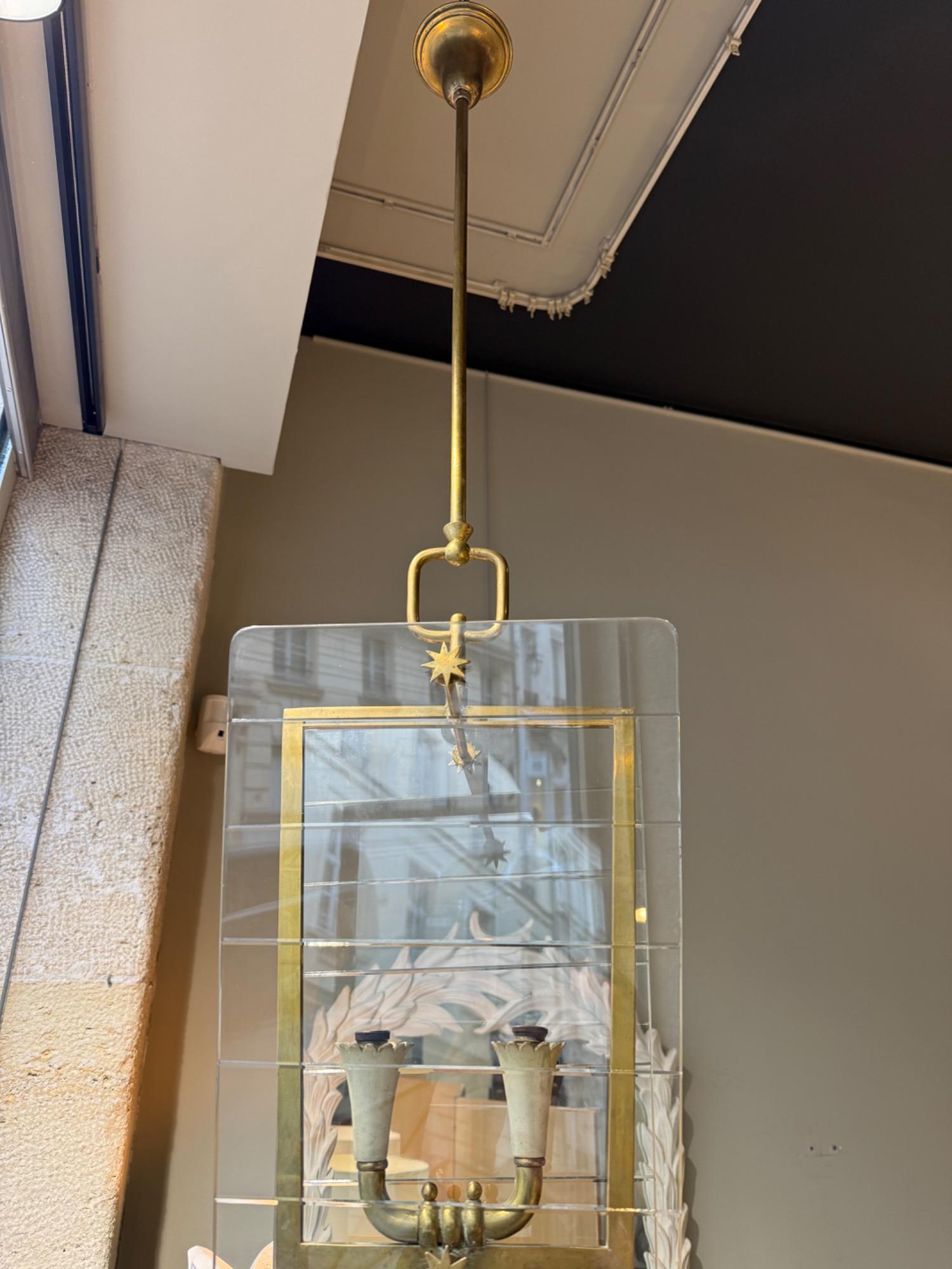 Italain brass lantern circa 1950 