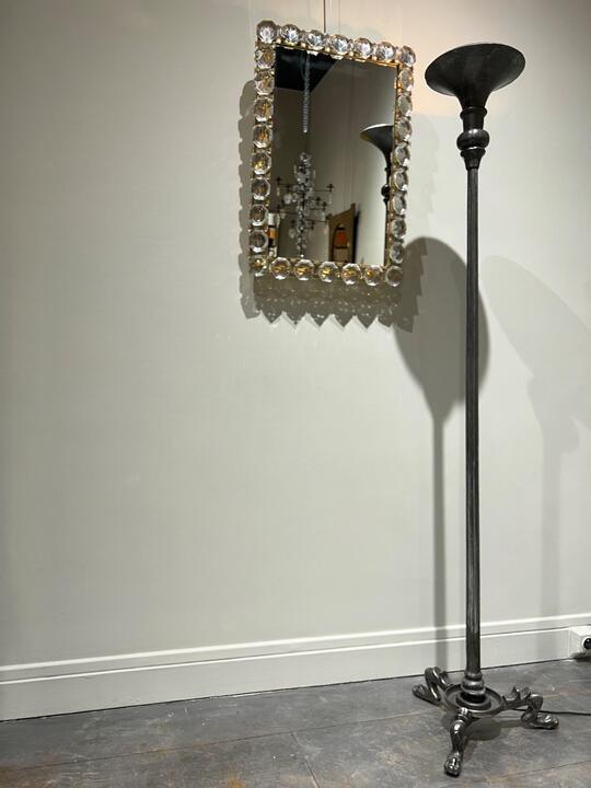 Steel floor lamp circa 1980