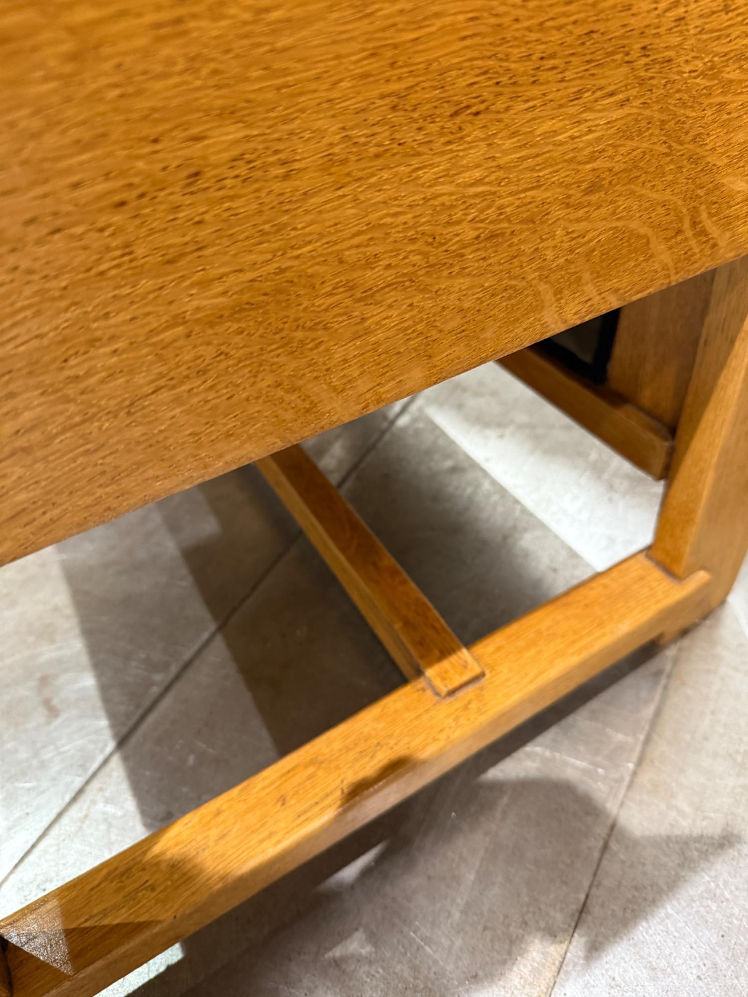 Pair of armchairs in oak by Frits Spanjaard circa 1920 