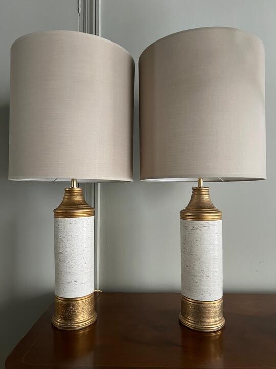 Pair of ceramic lamps Bergboms 