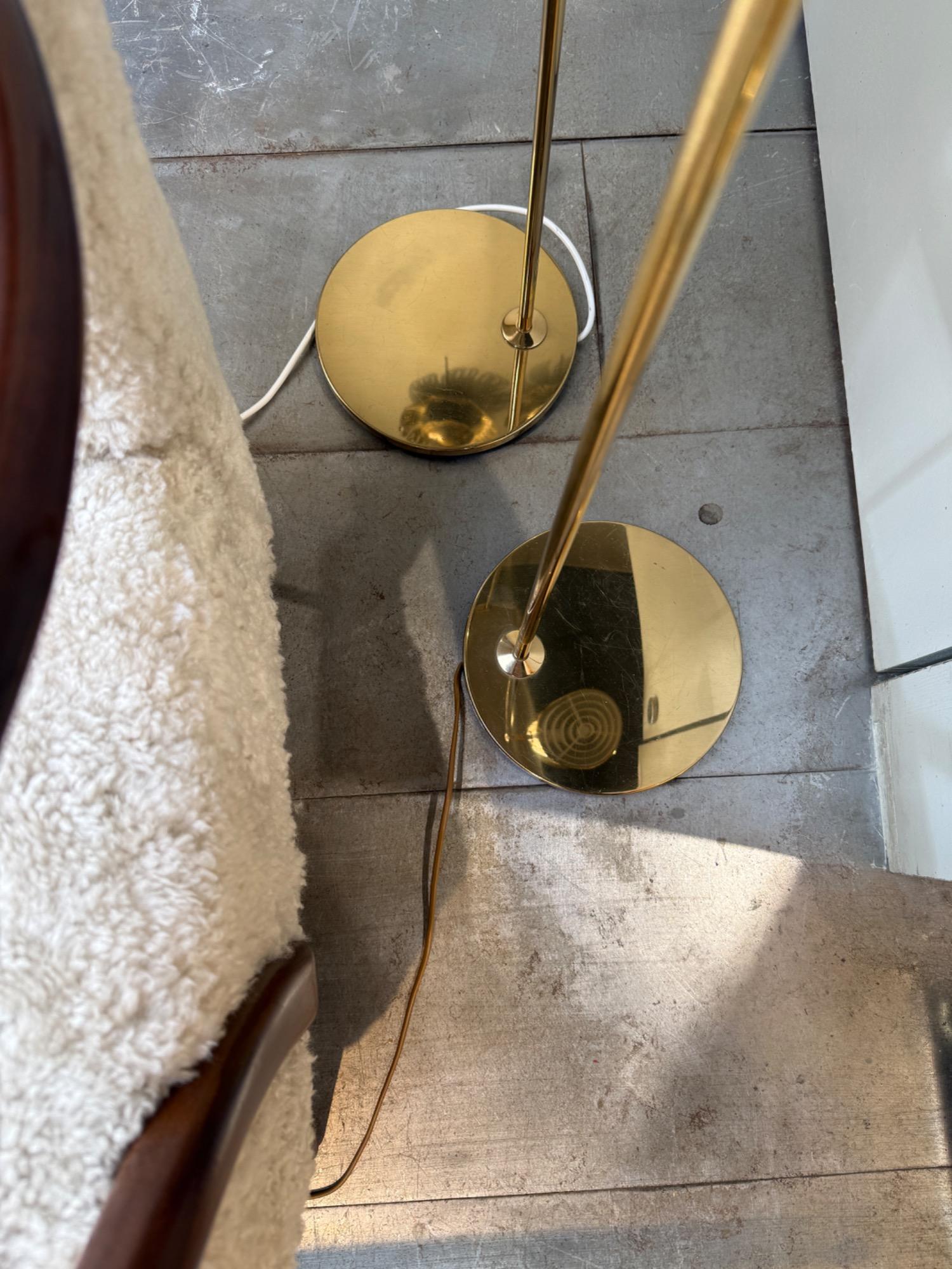 Pair of floor lamps Bergboms Sweden 1970