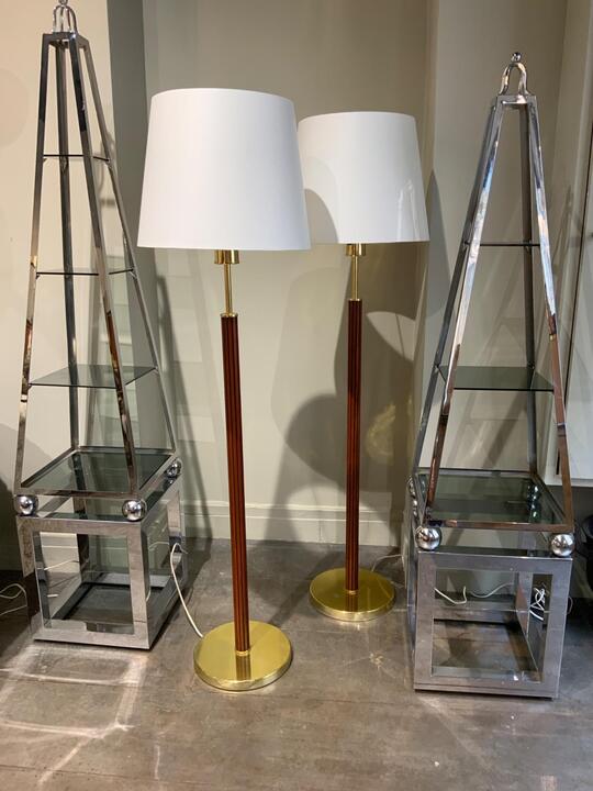Pair of floor lamps H A jakobsson sweden 1960