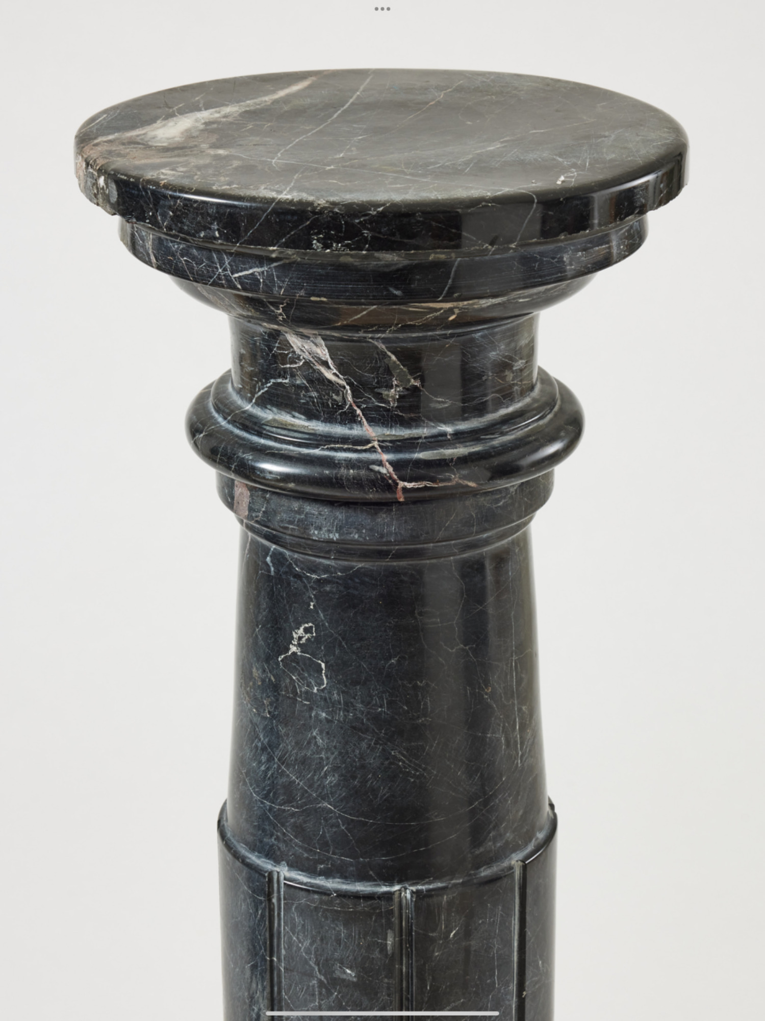 Pair of french marble pedestals 19th C 