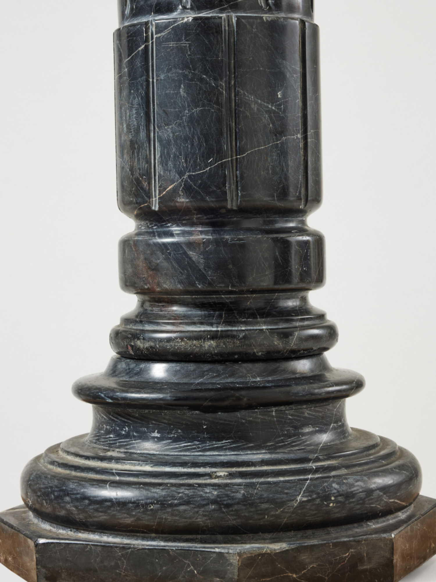 Pair of french marble pedestals 19th C 