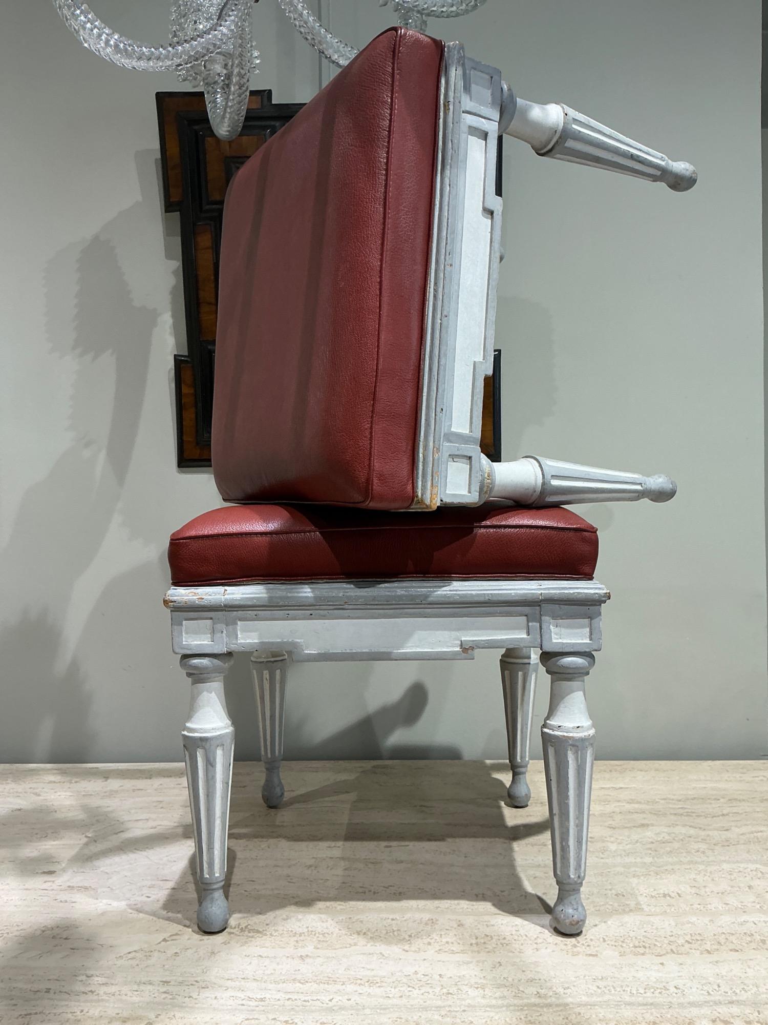 Pair of French stools 19th c 
