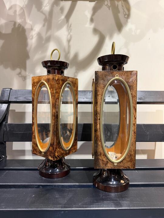 Pair of lamps Aldo Tura italy 1970