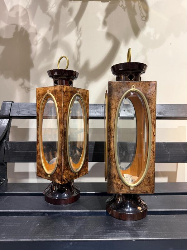 Pair of lamps Aldo Tura italy 1970
